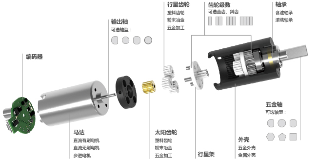 微型齒輪減速機結(jié)構(gòu)